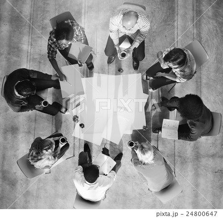 Design Team Planning on a Project with Color Swatches Design Team Planning on a Project with Color Swatches 24800647