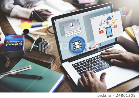 Sharing Networking Connection Exchange Technology Graphic Concept Sharing Networking Connection Exchange Technology Graphic Concept 24801305