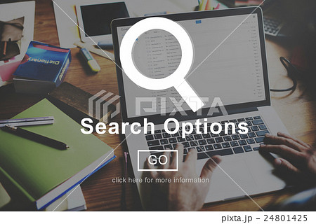 Search Options Internet Selection Homepage Concept 24801425