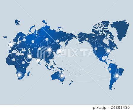 世界地図 ビジネス グローバルのイラスト素材