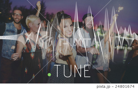Tune Frequency Instrument Listening Music Concept Tune Frequency Instrument Listening Music Concept 24801674