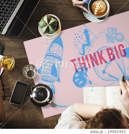 Think Big Ideas Creativity Imagination Light Bulb Concept 24802483