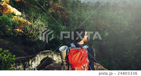 Trek Hiking Destination Experience Lifestyle Concept Trek Hiking Destination Experience Lifestyle Concept 24803336
