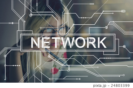 Network Internet Connection Social Computer Concept Network Internet Connection Social Computer Concept 24803399