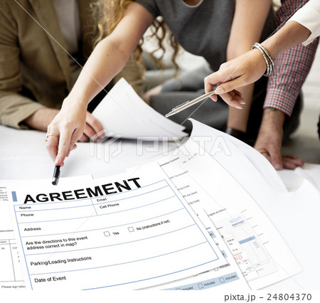 Agreement Contract Legal Document Concept 24804370