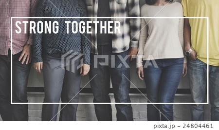 Stand Together Strong Teamwork Cooperation Concept 24804461