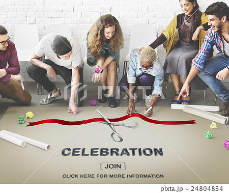 New Business Ribbon Cutting Celebration Event Concept New Business Ribbon Cutting Celebration Event Concept 24804834