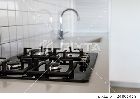 Modern white kitchen . 24805458