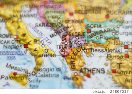 Republic of Albania country map . 24807037