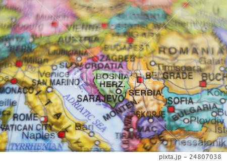 Bosnia and Herzegovina country map . 24807038