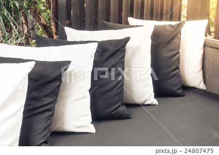Pillow on sofa Pillow on sofa 24807475