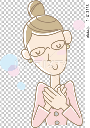 感動している女性 24813588