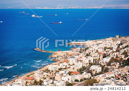 View on Haifa coastline, Israel View on Haifa coastline, Israel 24814212