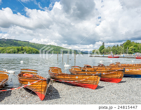 Kayak boat side lake Kayak boat side lake 24815447