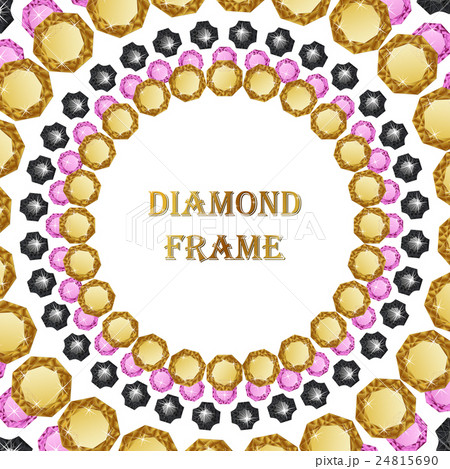 Diamonds round frame 24815690