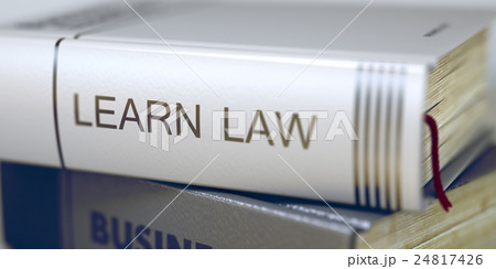Learn Law - Business Book Title. 3D Illustration. Learn Law - Business Book Title. 3D Illustration. 24817426