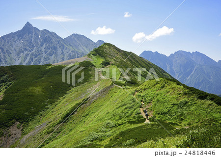 西鎌尾根より槍ヶ岳 24818446