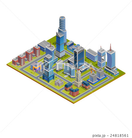 Isometric City Illustration 24818561