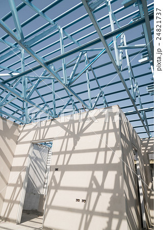 Structure of steel roof. Structure of steel roof. 24821737