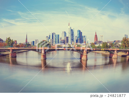 Skyline of modern Frankfurt am Main, Germany Skyline of modern Frankfurt am Main, Germany 24821877