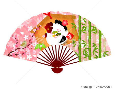 酉　桜　年賀状　アイコン 24825501
