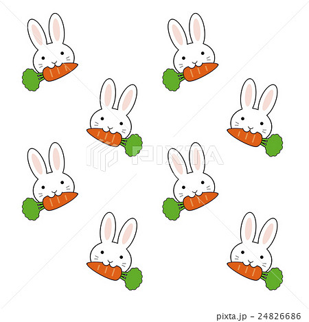 ウサギのキャラクターのイラスト素材 24826686 Pixta