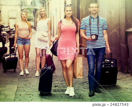 couple tourists taking walk couple tourists taking walk 24827543