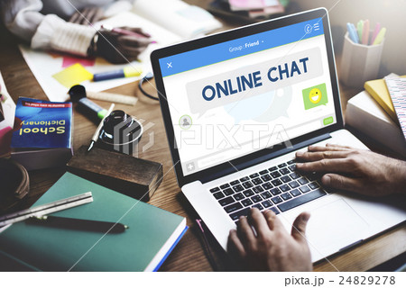 Online Chat Message Connection Talking Concept Online Chat Message Connection Talking Concept 24829278