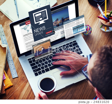 News Update Journalism Headline Media Concept 24831020