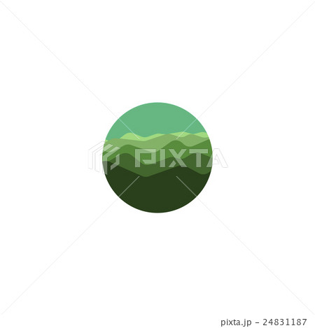 Isolated round shape green color wild nature Isolated round shape green color wild nature 24831187