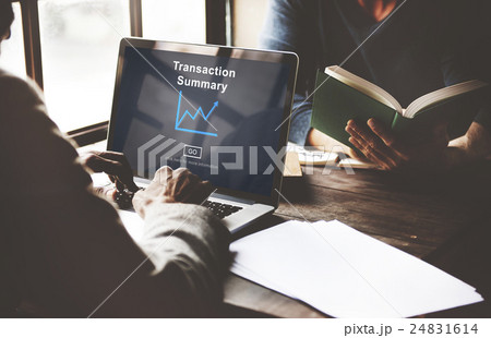 Transaction Summary Budget Balance Account Concept Transaction Summary Budget Balance Account Concept 24831614