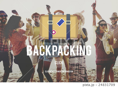 Adventure Backpacking Travel Destination Wander Concept 24831709