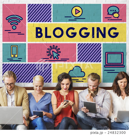 Blogging Internet Online Connection Message Concept Blogging Internet Online Connection Message Concept 24832300