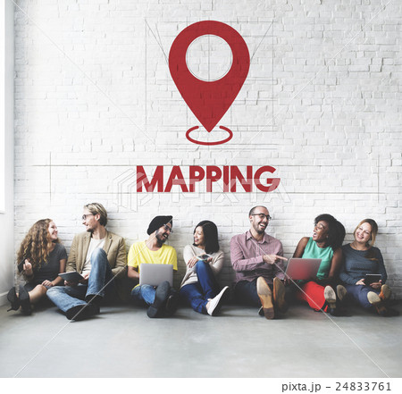 Navigation Location Mapping Destination Technology Graphic Concept 24833761