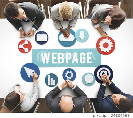 Webpage Internet Social Media Networking Web Concept 24834568