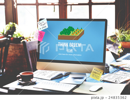 Go Green Think Conservation Environment Natural Concept 24835362
