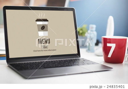 Coffee Take Away Order Online Delivery Menu Concept Coffee Take Away Order Online Delivery Menu Concept 24835401