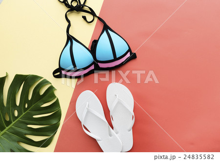 Summer Mockup Copyspace Bikini Sandals Concept Summer Mockup Copyspace Bikini Sandals Concept 24835582