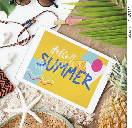 Beach Summer Holiday Vacation Journey Exploration Concept Beach Summer Holiday Vacation Journey Exploration Concept 24835594