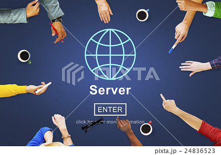 Server Global Data Information Homepage Concept 24836523