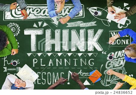 Think Thinking Planning Strategy Creative Concept Think Thinking Planning Strategy Creative Concept 24836652