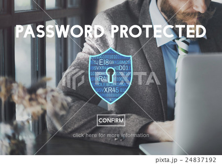 Password Protected Network Security Protection Concept Password Protected Network Security Protection Concept 24837192