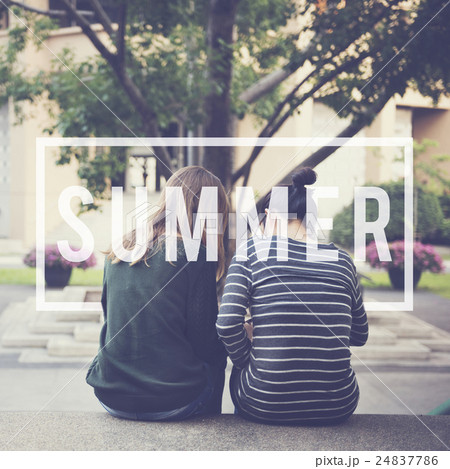 Summer Vacation Fun Holiday Relaxation Break Concept Summer Vacation Fun Holiday Relaxation Break Concept 24837786