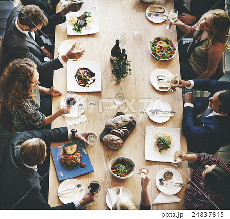 Business People Lunch Celebration Together Corporate Concept 24837845