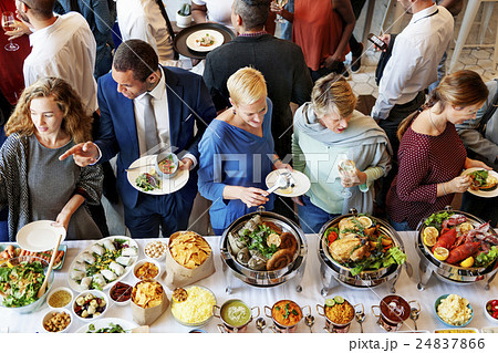Buffet Catering Cafe Cuisine Culinary Meal Unity Concept 24837866