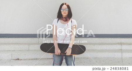 Nirvana Placid Peaceful Tranquility Serene Rest Concept 24838081