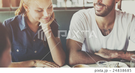 Coffee Shop Cafe Restaurant Friendship Togetherness Concept 24838685