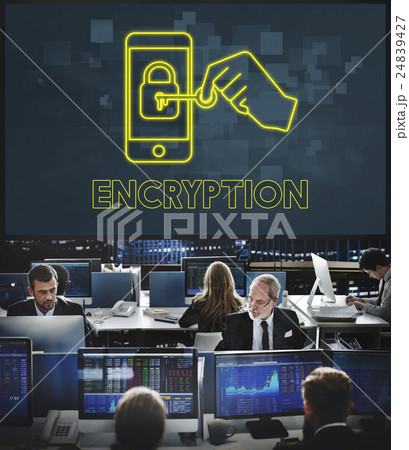 Encryption Online Network Technology Graphic Concept Encryption Online Network Technology Graphic Concept 24839427