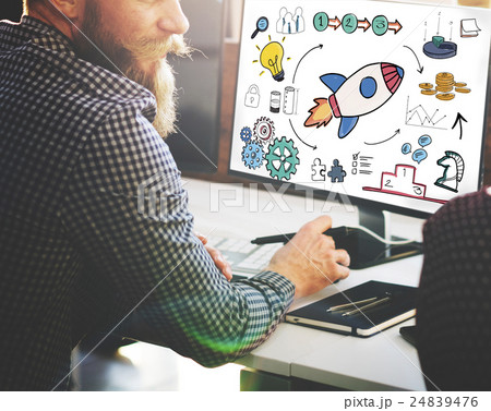 Start Up Business Strategy Growth Planning Concept 24839476