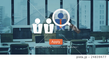 Recruitment Hiring Employment Job Seekers Concept 24839477